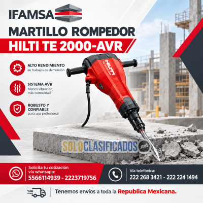 HILTI TE 2000AVR     MARTILLO ROMPEDOR...