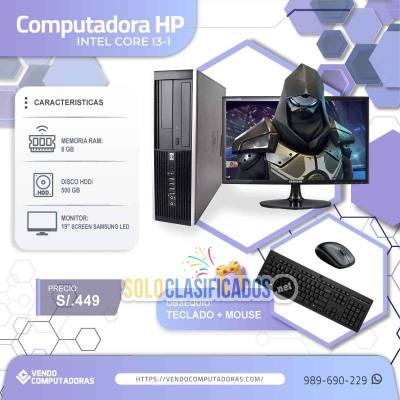 Solo Clasificados - ¡Activa tu productividad con esta PC equipada y lista para todo! - imagen: 4