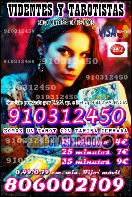 VIDENTES  910312450 TAROTISTAS ESPECIALISTAS EN AMORTRABAJOECONOM... 