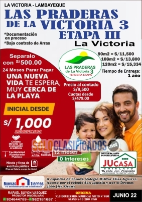 PROYECTO DE LOTIZACION EN PREVENTA  LAS PRADERAS DE LA VICTORIA 3... 