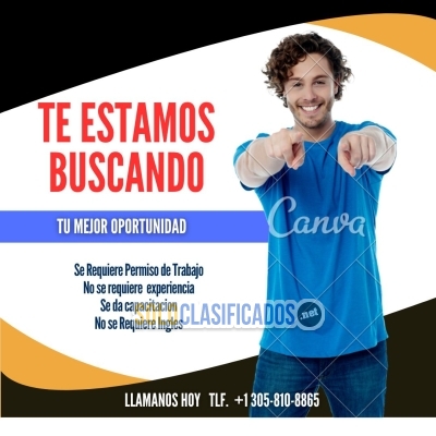 TE ESTAMOS BUSCANDO A TI CONTACTANOS HOY... 