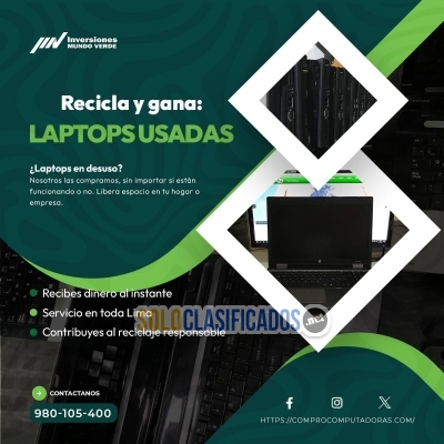 Solo Clasificados - ♻️¡Transforma tus equipos electrónicos en dinero! Reciclaje rápido y seguro - imagen: 8