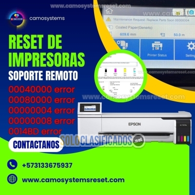 Reset de errores 00040000 00000004 00000008 0014BD epson F570  F5... 