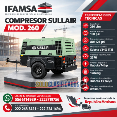 COMPRESOR SULLIAR MODELO CFM 260...