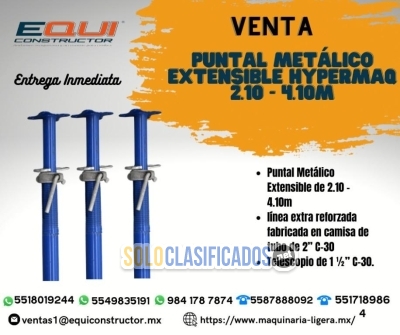 Puntal Metálico Extensible Hypermaq 210  410M en Puebla... 