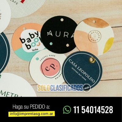 Solo Clasificados - Tags Colgantes Personalizados para tu Marca - imagen: 2