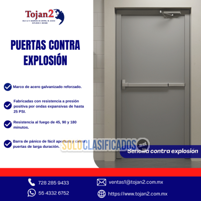 Puertas Contra Explosión Soluciones Tojan...