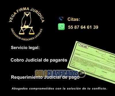 COBRO LEGAL DE PAGARÉS 55 87 64 61 39 ASESORÍA JURÍDICA... 