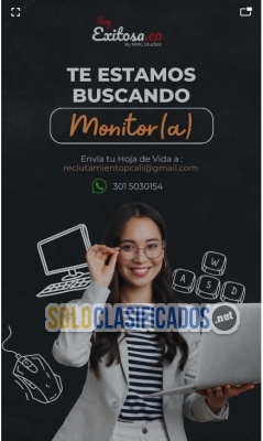 Vacantes para monitor de modelos wbcm en Cali... 