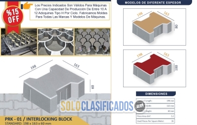 Venta De Moldes De Acero Para Adoquines... 