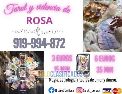 Solo Clasificados - Rosa tarot y videncia somos un gabinete con las mejores tarotistas las 24hs - imagen: 1