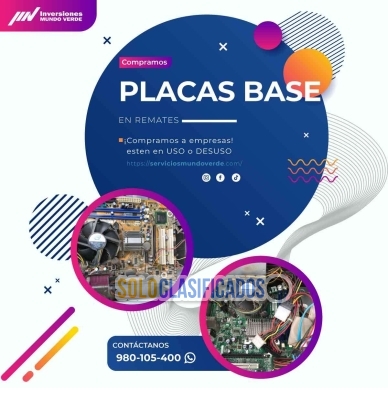Solo Clasificados - ¡Compramos placas base en uso o desuso! - imagen: 1