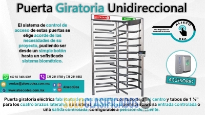 PUERTA GIRATORIA UNIDIRECCIONAL DE ACCESO ALSECODEA... 