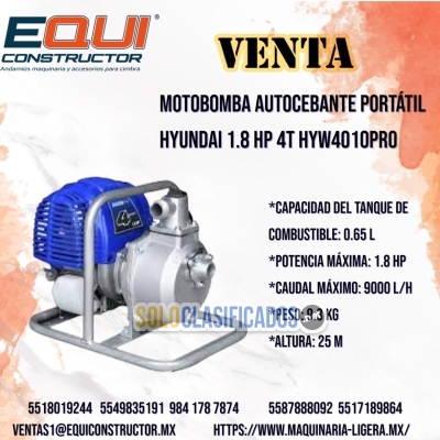 Venta motobomba autocebante portátil hyw4010pro en Veracruz... 