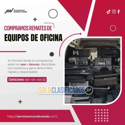 Solo Clasificados - Recicla tus Equipos Electrónicos y Cuida el Planeta - imagen: 8