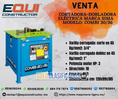 Venta de cortadora-dobladora eléctrica marca sima modelo combi 30... 