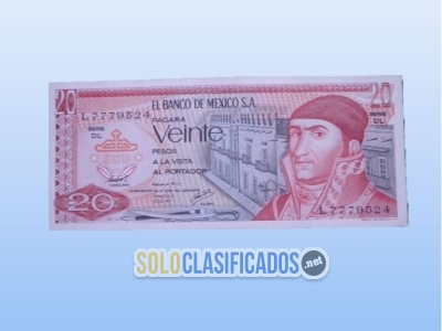 Jose María Morelos en el billete de 20 pesos mexicanos del año Nu... 