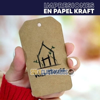 Solo Clasificados - Tags en Papel Kraft Personalizados para tu Marca - imagen: 2