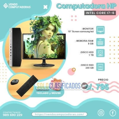 Solo Clasificados - PC Intel i76  ¡La potencia que necesitas lista para trabajar! - imagen: 1