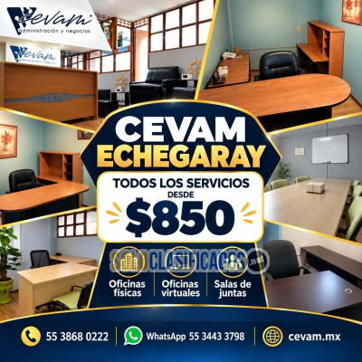 Solo Clasificados - En CEVAM Echegaray encontrarás espacios profesionales para trabajar atender clientes y realizar reuniones de negocios - imagen: 1
