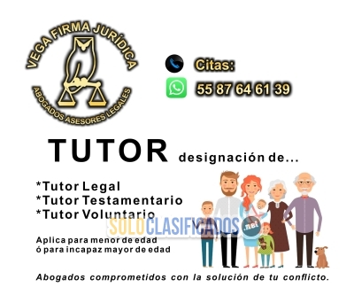 DESIGNACIÓN DE TUTOR ASESORÍA LEGAL 55 87 64 61 39... 