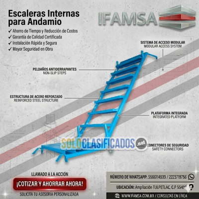 Escaleras Internas Para Andamio Fabricación Venta y Distribución ...