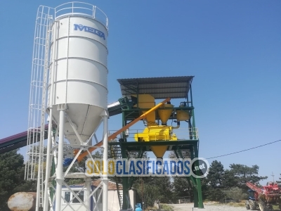 60 m³/h Concrete Batching Plant – Twin Shaft Mixer + Houston... 