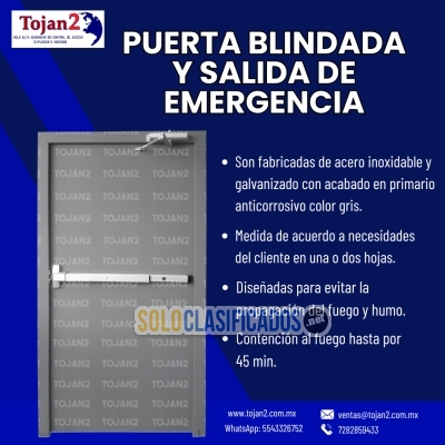 Solo Clasificados - PUERTAS BLINDADAS Y SALIDA DE EMERGENCIA - imagen: 1