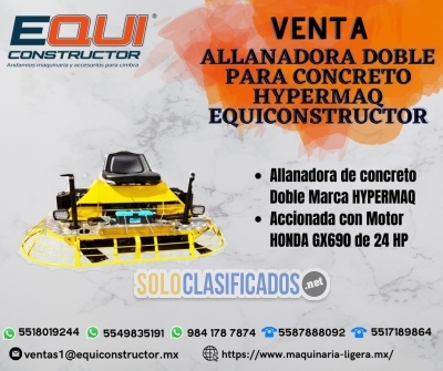 Venta Allanadora Doble para Concreto Hypermaq... 