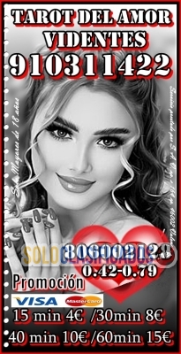Tarot Telefónico Vidente al 910311422 Promoción 15 min 4 euros 80... 