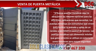 VENTA DE PUERTAS METÁLICAS  SEGURADA ANTIRROBOS... 