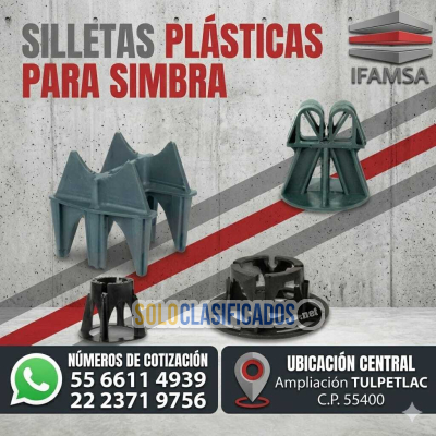 Solo Clasificados - SILLETAS PLASTICAS PARA SOPORTE DESILLETAS PLASTICAS P ACERO EN CIMBRA 01 - imagen: 1