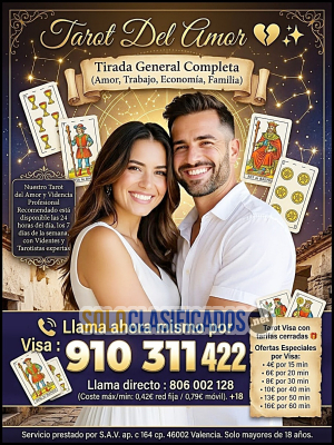 TAROT VISA CERRADA DESDE 4€ / 15 MIN – RESPUESTAS REALES AL 91031...