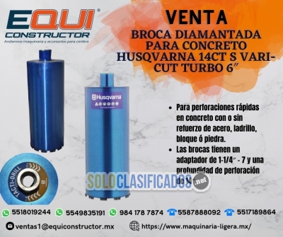 Venta de BROCA DIAMANTADA PARA CONCRETO HUSQVARNA VARICUT TURBO 6... 