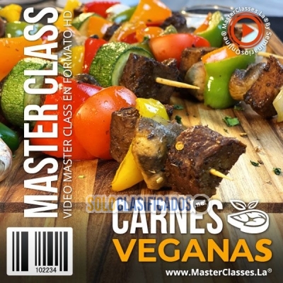 CARNES VEGANAS aprenderás a cocinar carne 100% vegetal... 