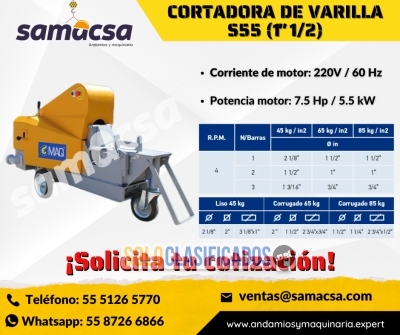 Solo Clasificados - Cortadora de Varilla EMAQ – Potencia y Precisión Hidráulica - imagen: 1