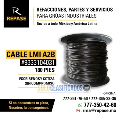 CABLE LMI A2B  9333104031 refacciones para grúas industriales... 