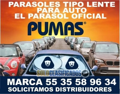 PARASOLES PARA AUTO EL PARASOL OFICIAL DE LOS PUMAS... 