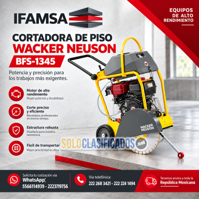 WACKER NEUSON CORTADORA DE PISO BFS1345...