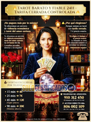 Solo Clasificados - Videntes Tarot económico /tarot barato/ tarot fiableTarot del amor tarot certero  910312450  tarotista espiritual tarotista parti - imagen: 1