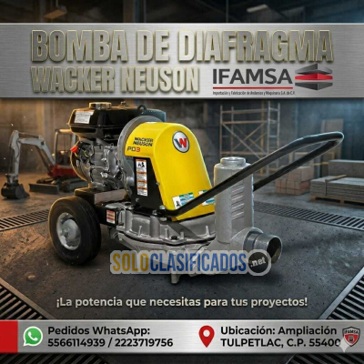 BOMBA DE DIAFRAGMA WACKER NEUSON PARA CONSTRUCCION 01...