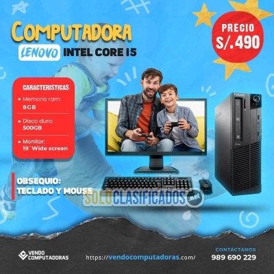 Solo Clasificados - ¡Sorprende a papá con esta super PC Lenovo Core i5! - imagen: 5