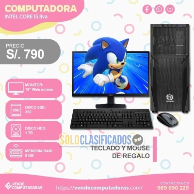 Solo Clasificados - ¡No esperes más! Llévate tu PC Intel i5 HOY MISMO - imagen: 3