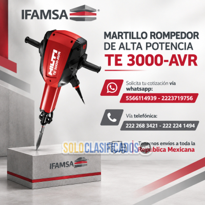 MARTILLO ROMPEDOR DE ALTA POTENCIA TE 3000-AVR...