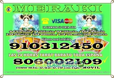 TAROT CON VISA  VIDENTES  LAS 24 HORAS 910312450 Y 806002109... 