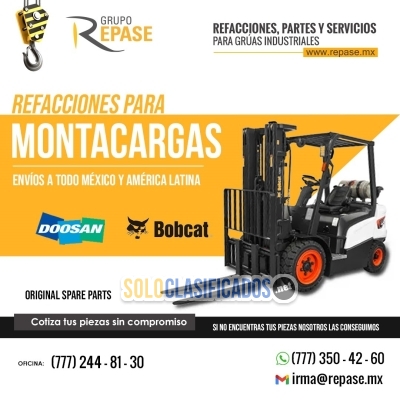 REFACCIONES PARA MONTACARGAS REPASE MX GRUAS INDUSTRIALES... 