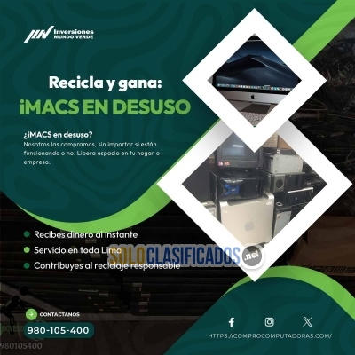 Solo Clasificados - ♻️¡Transforma tus equipos electrónicos en dinero! Reciclaje rápido y seguro - imagen: 7