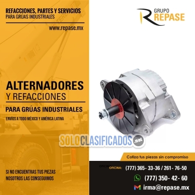 ALTERNADORES PARA GRÚAS INDUSTRIALES MONTACARGAS Y REACH STACKERS... 