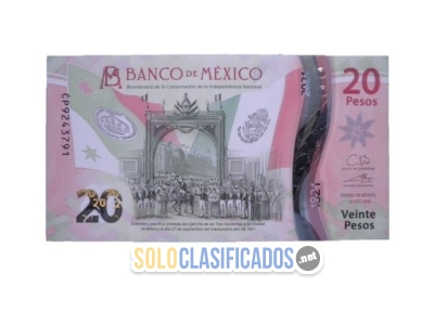 Billete de 20 pesos conmemorativo del Bicentenario de la Independ... 
