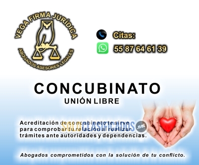CONCUBINATO ACREDITACION ASESORIA LEGAL 55 87 64 61 39... 